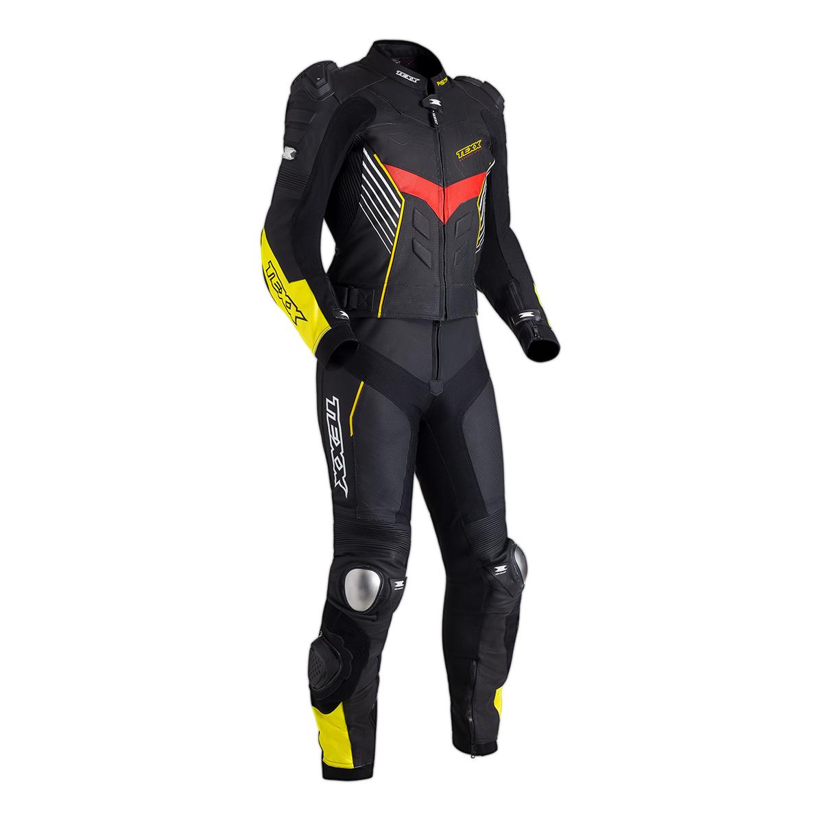 Macacao Texx 2 Pecas Pista Preto Amarelo E Vermelho