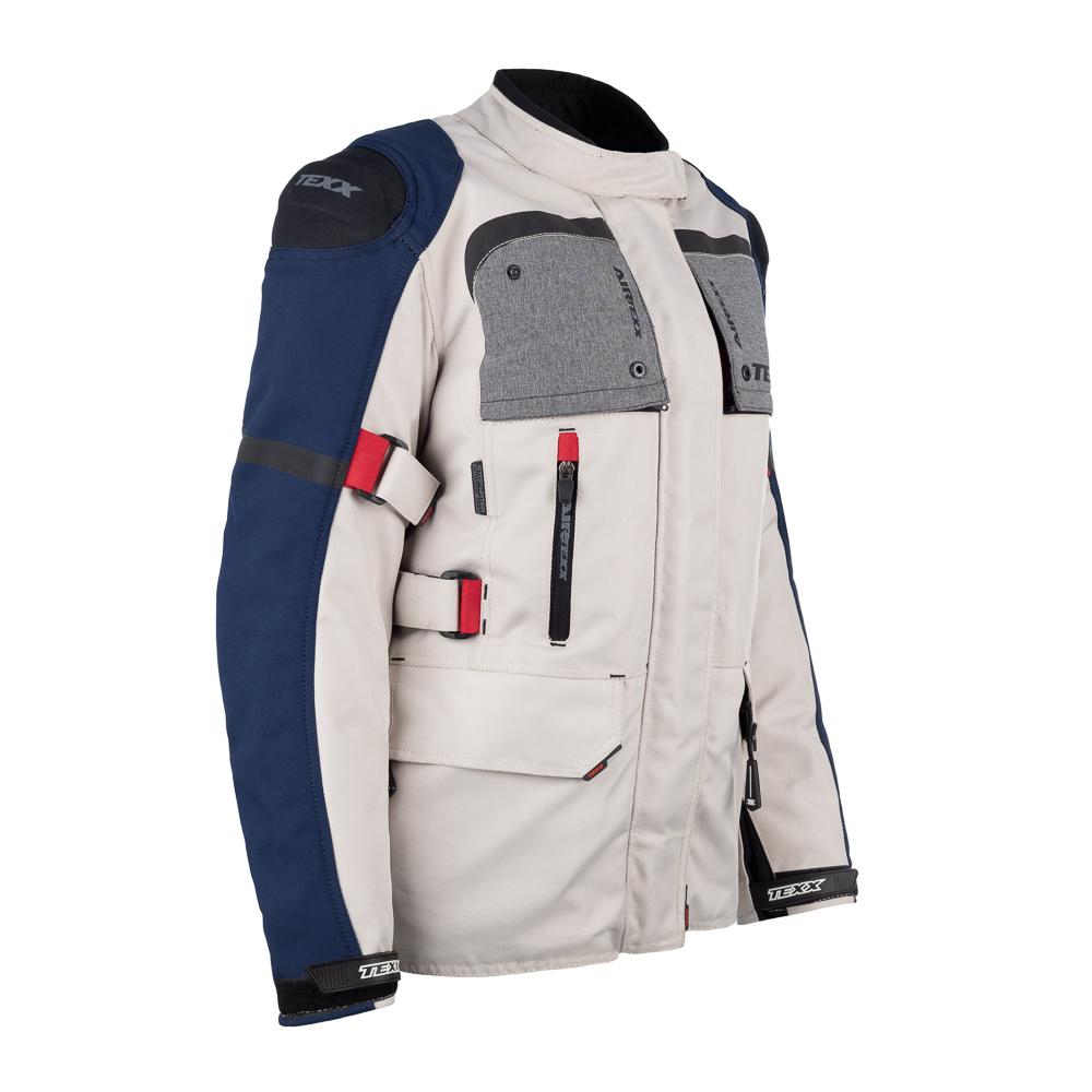 Jaqueta Texx Armor Lady Branca Azul Vermelha Cinza