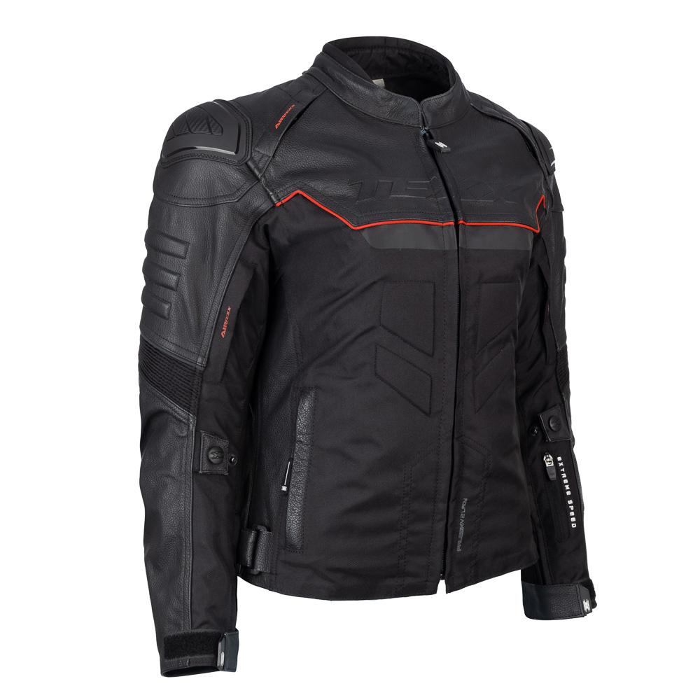 Jaqueta Texx Falcon V2 Feminina Lady Preta e Vermelha