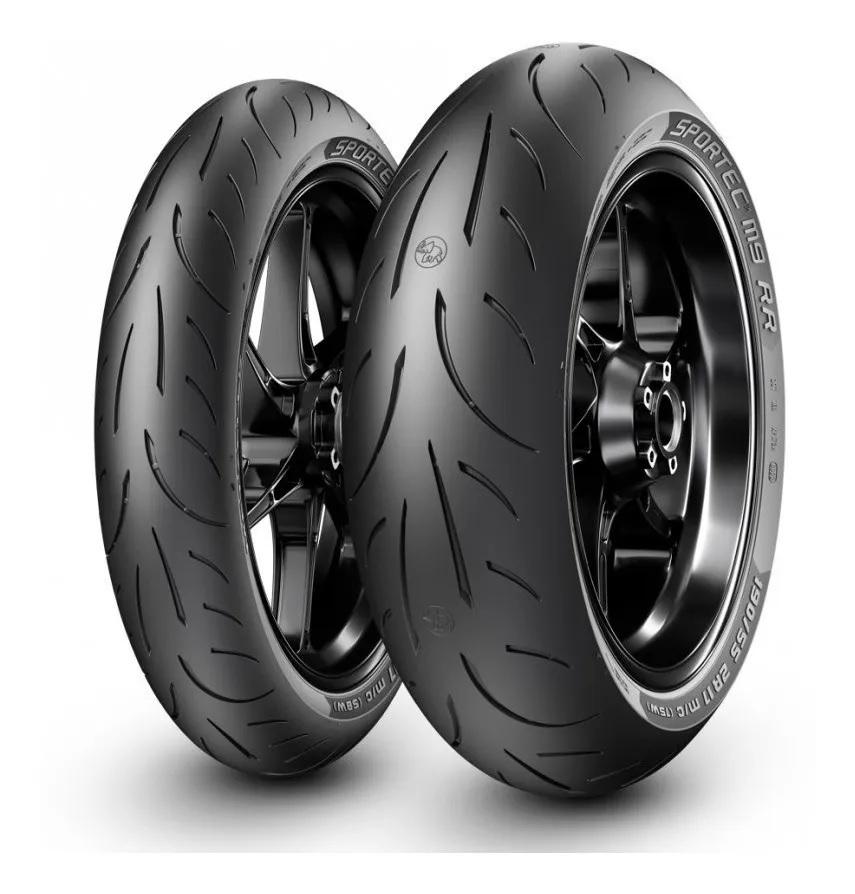 PAR DE PNEUS METZELER SPORTEC M9RR 110/70R17 + 140/70R17